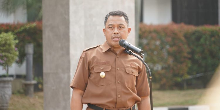 Sanuji Pamit Saat Pimpin Apel Pagi
