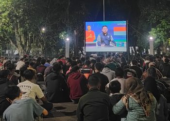 Warga Lebak Antusias Nobar Timnas Indonesia vs Australia