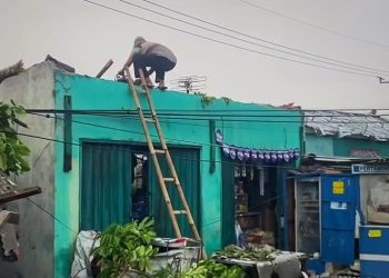 Diterjang Puting Beliung, 15 Rumah di Kecamatan Rangkasbitung dan Cibadak Rusak