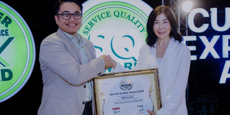 Berikan Layanan Prima kepada Nasabah Prioritas, BRI Raih Predikat Diamond di Ajang Service Quality Awards 2024