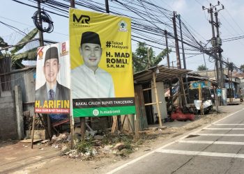 Pilkada Kabupaten Tangerang Makin Panas, Atribut Mad Romli Berlogo Golkar Diminta Diturunkan