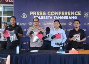 Dua Maling Motor Ditangkap Polisi di Kelurahan Bunder Cikupa, Satu Senpi Ditemukan