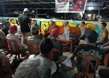 Temui Masyarakat Ranjeng Ciruas, Kapolres Serang Himbau Jaga Kamtibmas
