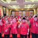 Airin dan Benyamin Kompak Pakai Baju Merah di Rakercabsus PDIP Tangsel