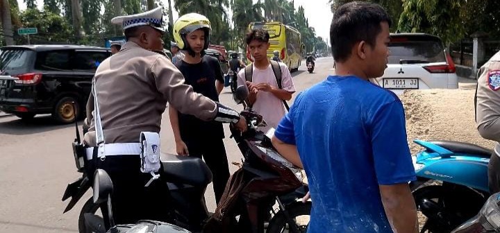 Pelanggar Lalu Lintas di Pandeglang Masih Didominasi Pengendara Motor