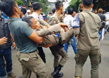 Polres Lebak Diminta Usut Oknum Pendemo yang Sebabkan Anggota Satpol PP Lumpuh