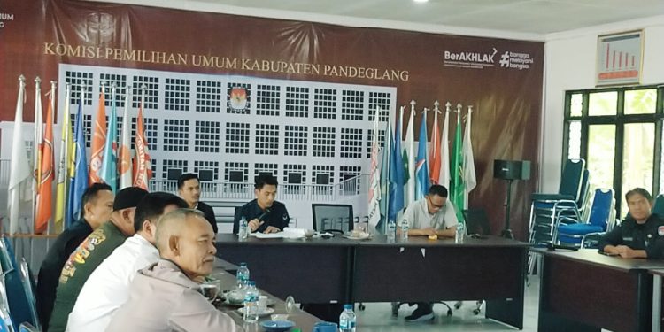 Jelang Debat, KPU Pandeglang Undang Tim Penghubung Paslon