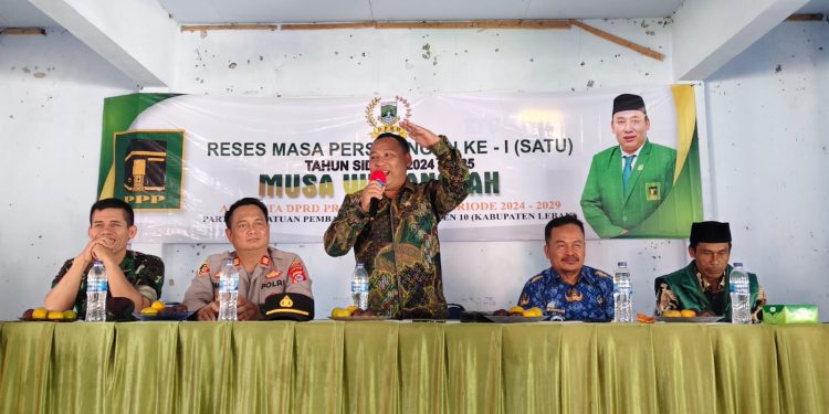 Reses di Lebak, Musa Weliansah Terima Aspirasi Soal Jalan Rusak dan RTLH