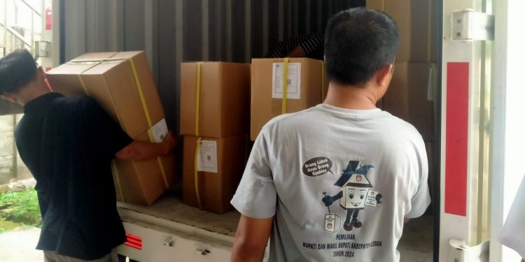 2 Juta Surat Suara Didistribusikan ke Gudang Logistik KPU Lebak