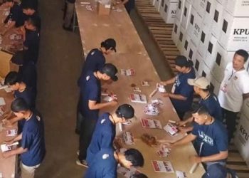 Diawali Bilik Suara, KPU Lebak Mulai Distribusikan Logistik Pilkada