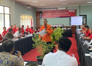 Antisipasi Bencana Saat Musim Hujan, PMI Banten Lakukan Gladi Kesiapsiagaan Banjir