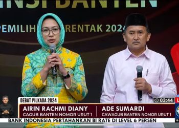 Debat Pamungkas Pilgub Banten, Airin-Ade: Satu Setengah Tahun Lebih Kami Kampanyekan Hasta Cipta Prabowo