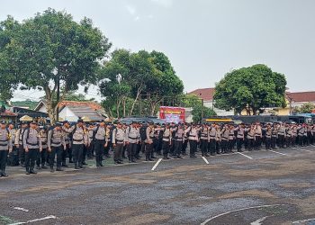 Pencoblosan Tinggal Menghitung Hari Lagi, Polres Pandeglang Cek Kesiapan Personel