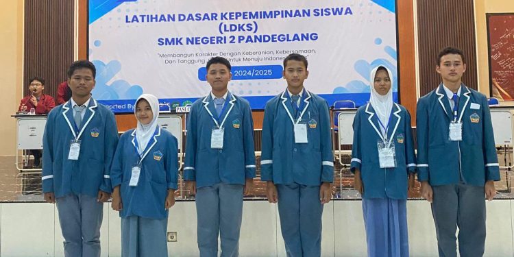 Siapkan Calon Pemimpin, Sebanyak 174 Siswa SMKN 2 Pandeglang Ikuti LDKS