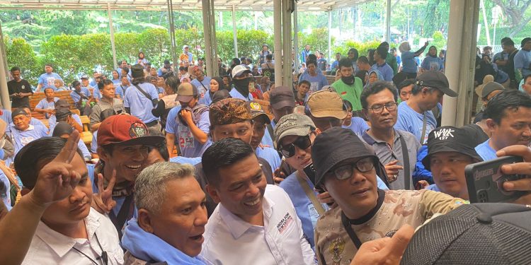 Ratusan Ojol se-Tangerang Raya Dukung Andra-Dimyati di Pilgub Banten