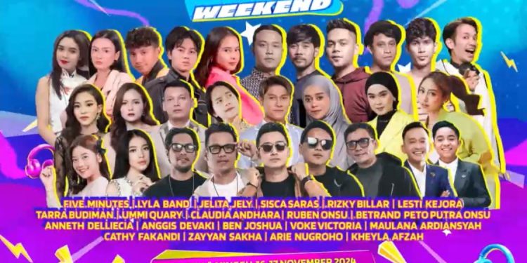 Siap Seru Seruan di Dahsyatnya Weekend Bareng Lyla, Five Minutes hingga Lesti Kejora di Taman Elektrik Tangerang