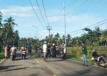 Tragis, Ibu dan Anak Tewas Terlindas Truk di Jalan Raya Labuan-Panimbang