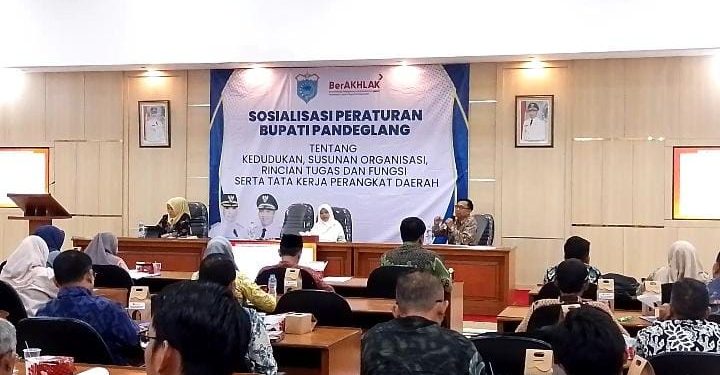 Pemkab Pandeglang Gelar Sosialisasi Soal Perbup Tata Kerja, Pegawai Wajib Pahami Tupoksinya