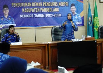 Ali Fahmi Sumanta Dilantik Jadi Ketua Korpri Pamdeglang, Bupati Irna Meminta Hal Ini