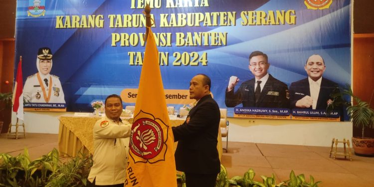 Bahrul Ulum Terpilih Lagi Jadi Ketua Karang Taruna Kabupaten Serang