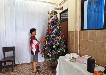Puluhan Umat Katolik di Labuan Pandeglang Rayakan Natal di Halaman Sekolah Yayasan Mardi Yuana
