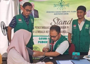 Meriahkan HAB Ke-79 Kemenag, PCNU Lebak Buka Layanan Pemeriksaan Kesehatan Gratis
