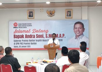 Jelang Dilantik, Gubernur Banten Terpilih Andra Soni Kunjungi Kantor DPW PKS Banten
