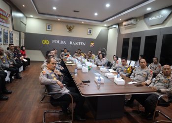 Bahas Program Makan Bergizi Gratis, Polda Banten Gelar Rapat Internal