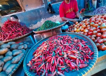 Jelang Ramadan, Harga Cabai di Pasar Rangkasbitung Makin Pedas