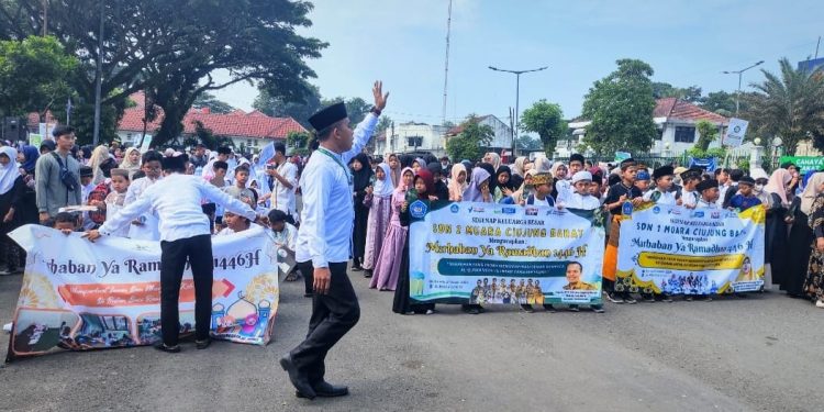 Ribuan Pelajar di Lebak Ikuti Pawai Tarhib Ramadan