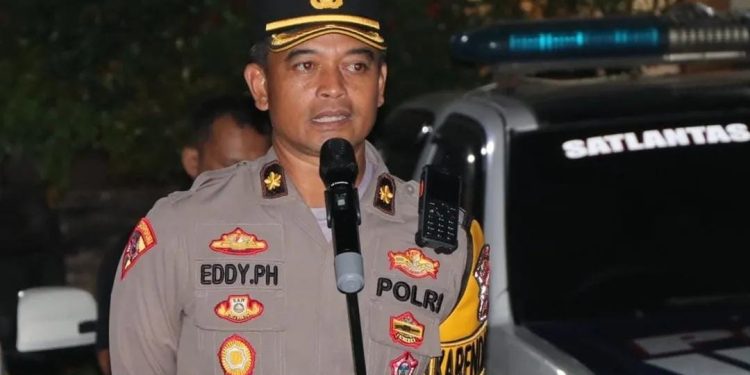 Polres Lebak Patroli di Perumahan yang Banyak Warganya Pergi Mudik