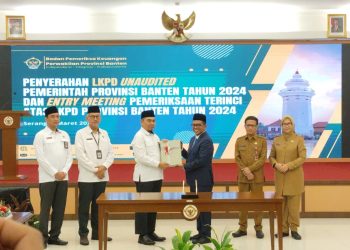 Gubernur Banten Andra Soni Serahkan LKPD ke Badan Pemeriksa Keuangan