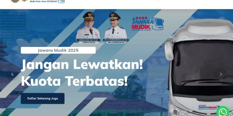 Mudik Gratis Pemprov Banten Ludes, Tinggal Sisakan 1 Kursi ke Garut