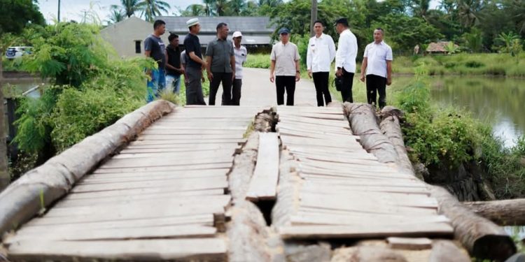 DPUPR Pandeglang Perbaiki Jembatan Cihuni