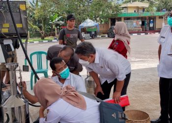 Cegah Kecurangan, UPT Metrologi Pandeglang Uji Takaran BBM di SPBU Kadubanen
