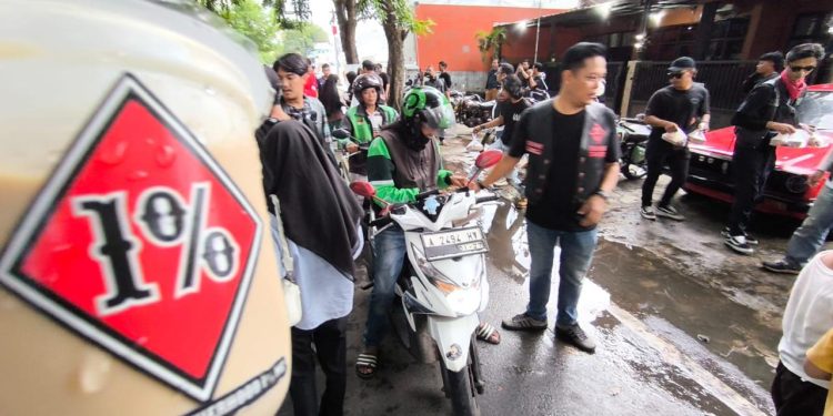 Bikers Brotherhood 1% MC Chapter Banten Berbagi Kebahagiaan di Bulan Ramadan