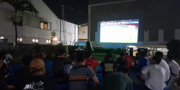 Nobar Indonesia Vs Bahrain di Radar Banten, Babak Pertama Timnas Unggul 1-0