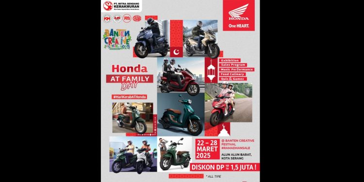 Banten Creative Festival 2025: Honda Banten Hadirkan Promo Menarik di AT Family Day