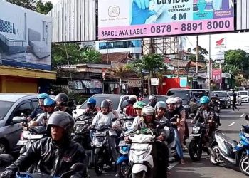 H-1 Lebaran, Arus Mudik di Pandeglang Terpantau Padat Merayap