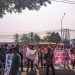 Warga Pejaten Demo Perum Perhutani BKPH Serang, Minta Proyek Revitalisasi Gunung Pinang Dihentikan