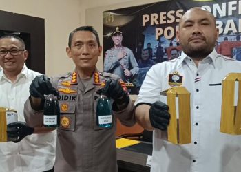 Polda Banten Sita 28.434 Liter BBM Oplosan di SPBU Ciceri