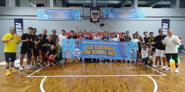 Turnamen Basket Siwo PWI Pusat 3×3 Dimeriahkan Puluhan Wartawan dan Selebritis