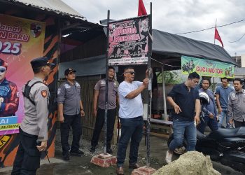 Tindak Tegas Premanisme, Polisi Bongkar Pos Ormas di Kabupaten Tangerang