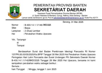 ASN Pemprov Banten Full Senyum, Upacara Kesaktian Pancasila Diundur