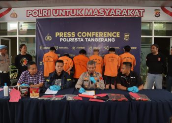 Polisi Tangkap Tujuh Anggota Oknum Ormas Pemalak Sopir Truk di Tangerang