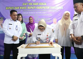 Wakil Bupati Tangerang Resmikan Perpustakaan Modern Gembala di Curug Sangereng