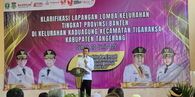 Lomba Kelurahan Provinsi Banten, Tim Penilai Datangi Kelurahan Kadu Agung Tigaraksa