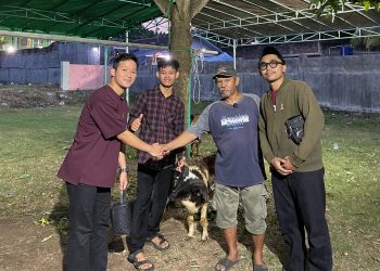 Jelang Pelantikan, HIPMI PT Cilegon Salurkan Hewan Kurban ke Masjid Badrul Jadid