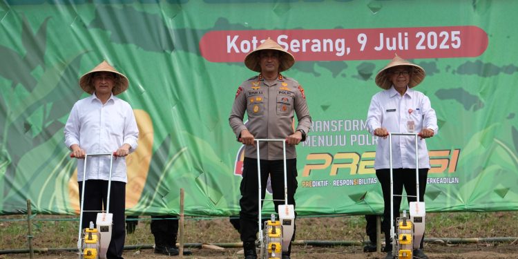 Wujudkan Swasembada Pangan Nasional, Polda Banten Tanam Jagung Serentak di 93 Lokasi