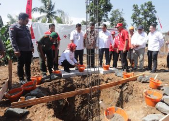 Hasil Sinergi, Pembangunan Markas PMI Lebak Dimulai